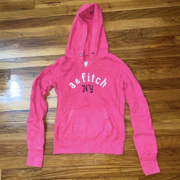 LAST CHANCE - A & Fitch Pink Sweatshirt sizes size Large - Picture 3 of 4